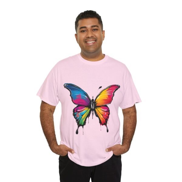 Painted butterfly Heavy Cotton Tee, butterfly, bright colors, t-shirts, butterflies - Image 80
