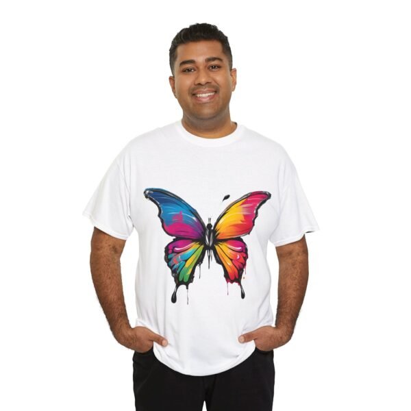 Painted butterfly Heavy Cotton Tee, butterfly, bright colors, t-shirts, butterflies - Image 17