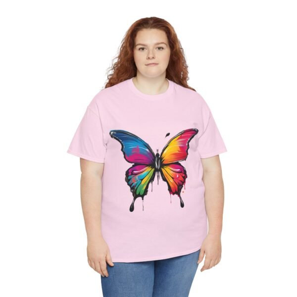 Painted butterfly Heavy Cotton Tee, butterfly, bright colors, t-shirts, butterflies - Image 78