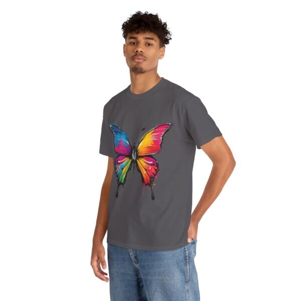 Painted butterfly Heavy Cotton Tee, butterfly, bright colors, t-shirts, butterflies - Image 230
