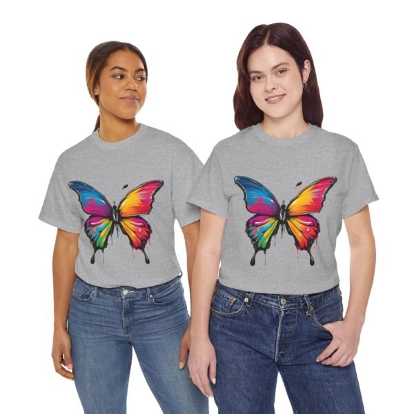 Painted butterfly Heavy Cotton Tee, butterfly, bright colors, t-shirts, butterflies - Image 106