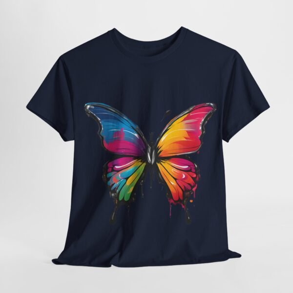 Painted butterfly Heavy Cotton Tee, butterfly, bright colors, t-shirts, butterflies - Image 265