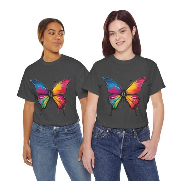 Painted butterfly Heavy Cotton Tee, butterfly, bright colors, t-shirts, butterflies - Image 160