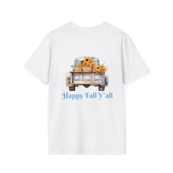 Thankful Grateful and Blessed Softstyle T-Shirt, fall, thankful, pumkins - Image 2