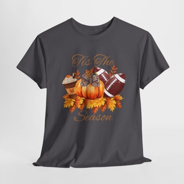 Tis the Season Cotton Tee, football, fall,  pumpkins - Image 71