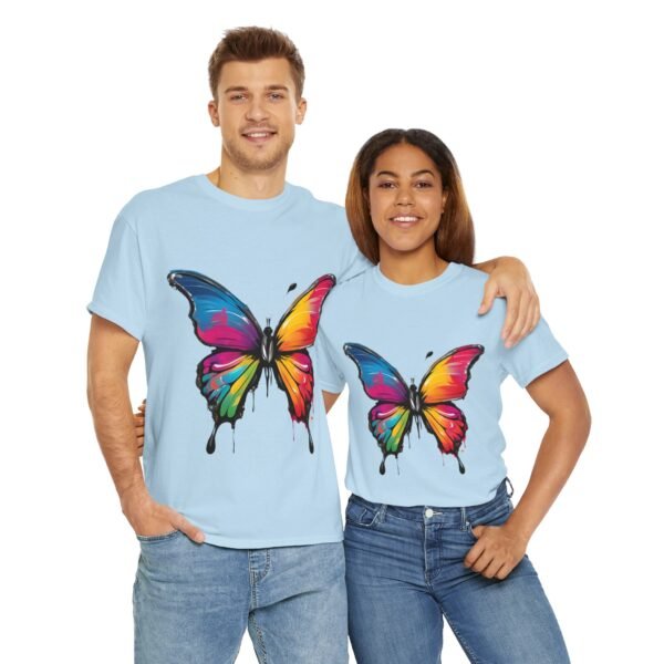 Painted butterfly Heavy Cotton Tee, butterfly, bright colors, t-shirts, butterflies - Image 213