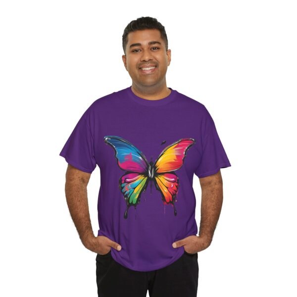Painted butterfly Heavy Cotton Tee, butterfly, bright colors, t-shirts, butterflies - Image 53