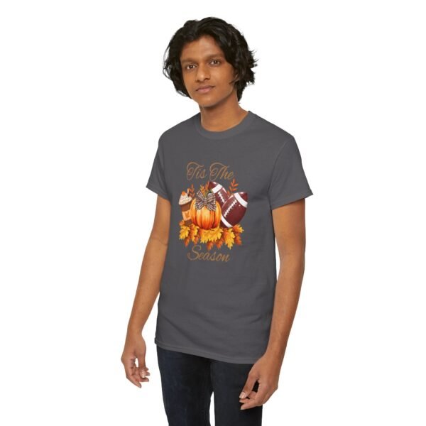 Tis the Season Cotton Tee, football, fall,  pumpkins - Image 84