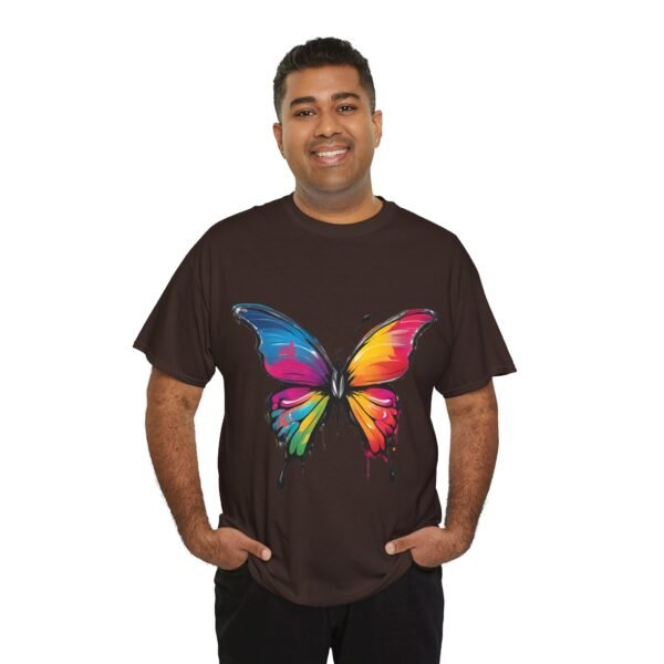 Painted butterfly Heavy Cotton Tee, butterfly, bright colors, t-shirts, butterflies - Image 125