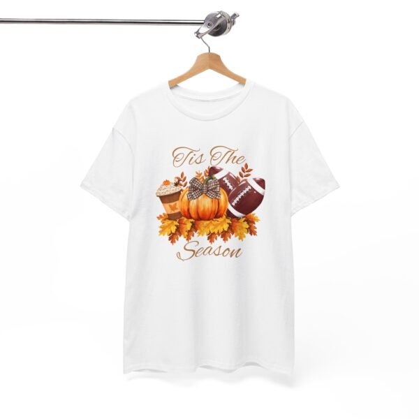 Tis the Season Cotton Tee, football, fall,  pumpkins - Image 7