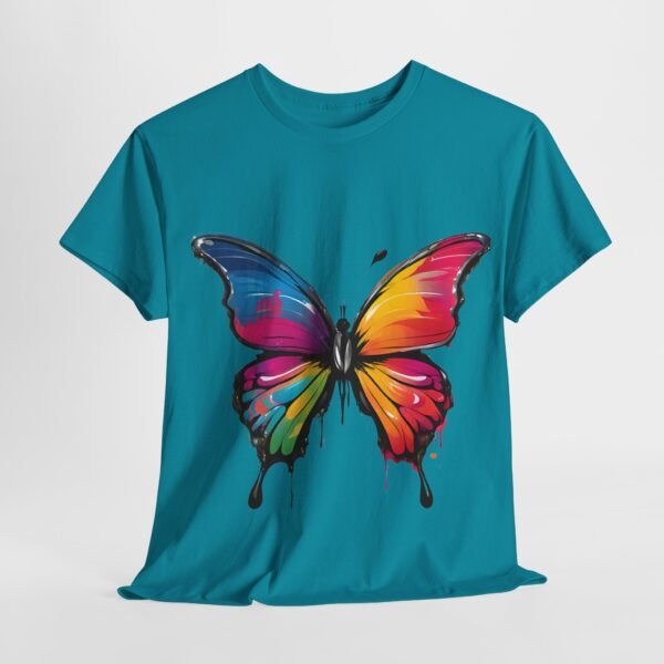 Painted butterfly Heavy Cotton Tee, butterfly, bright colors, t-shirts, butterflies - Image 169