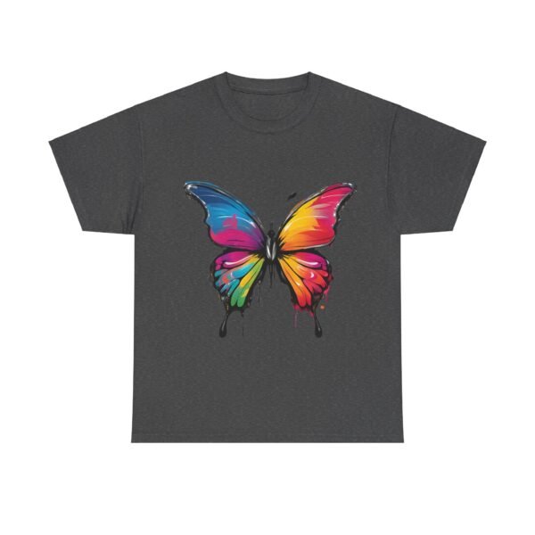Painted butterfly Heavy Cotton Tee, butterfly, bright colors, t-shirts, butterflies - Image 137