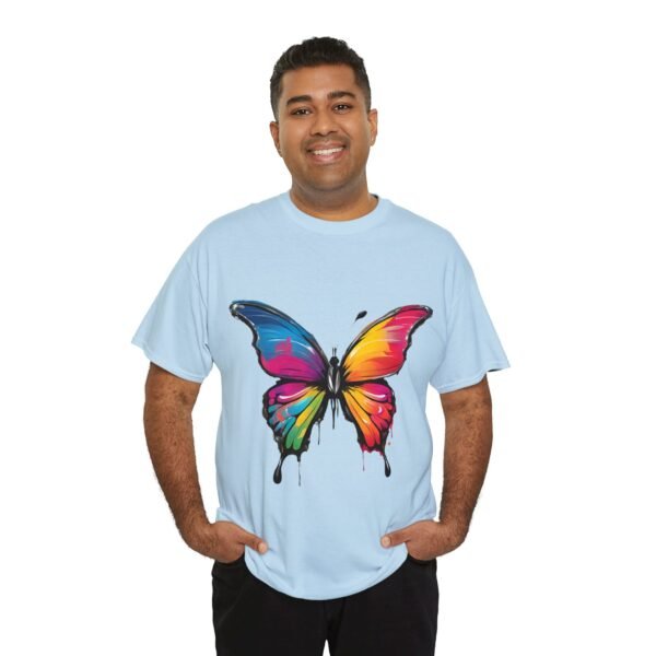 Painted butterfly Heavy Cotton Tee, butterfly, bright colors, t-shirts, butterflies - Image 206