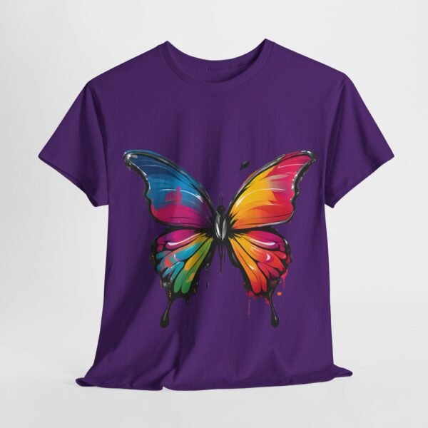Painted butterfly Heavy Cotton Tee, butterfly, bright colors, t-shirts, butterflies - Image 43