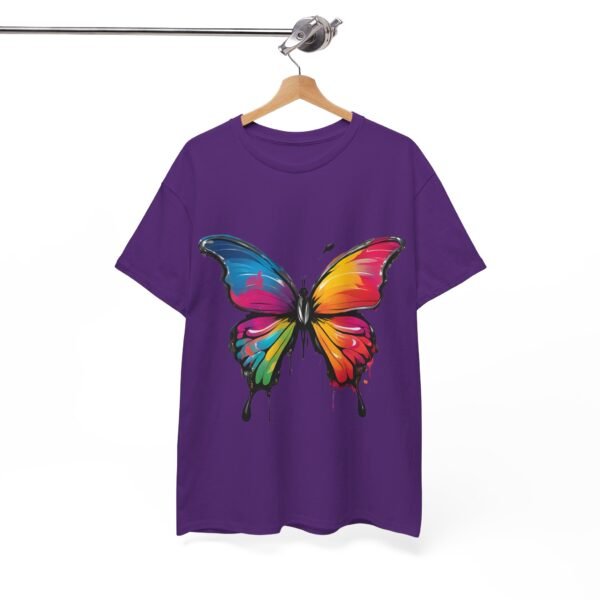 Painted butterfly Heavy Cotton Tee, butterfly, bright colors, t-shirts, butterflies - Image 44