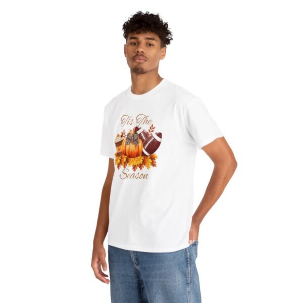 Tis the Season Cotton Tee, football, fall,  pumpkins - Image 14