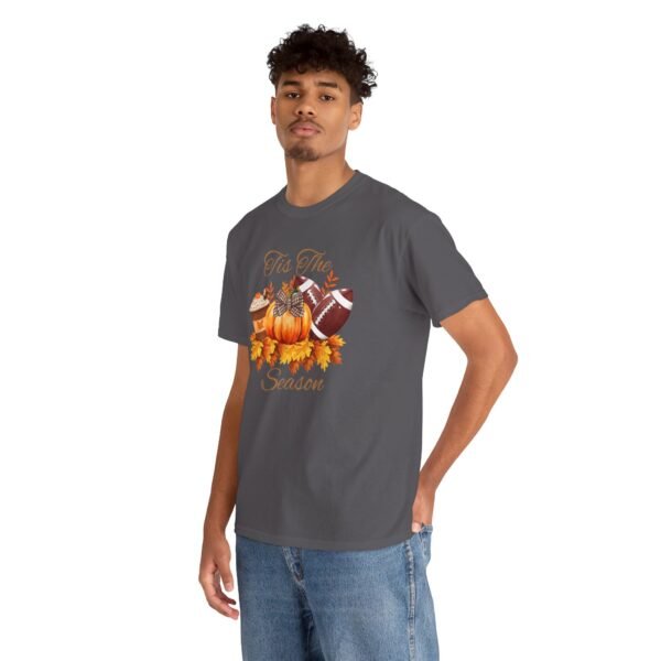 Tis the Season Cotton Tee, football, fall,  pumpkins - Image 79