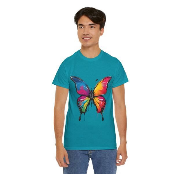 Painted butterfly Heavy Cotton Tee, butterfly, bright colors, t-shirts, butterflies - Image 183