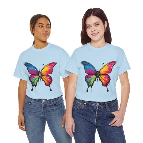 Painted butterfly Heavy Cotton Tee, butterfly, bright colors, t-shirts, butterflies - Image 214