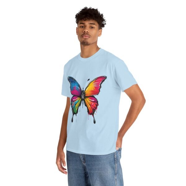 Painted butterfly Heavy Cotton Tee, butterfly, bright colors, t-shirts, butterflies - Image 203
