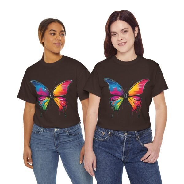 Painted butterfly Heavy Cotton Tee, butterfly, bright colors, t-shirts, butterflies - Image 133