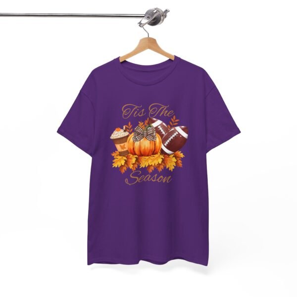 Tis the Season Cotton Tee, football, fall,  pumpkins - Image 126