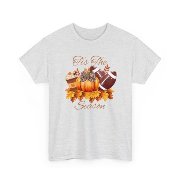 Tis the Season Cotton Tee, football, fall,  pumpkins - Image 30