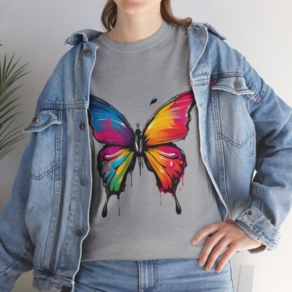 Painted butterfly Heavy Cotton Tee, butterfly, bright colors, t-shirts, butterflies - Image 104