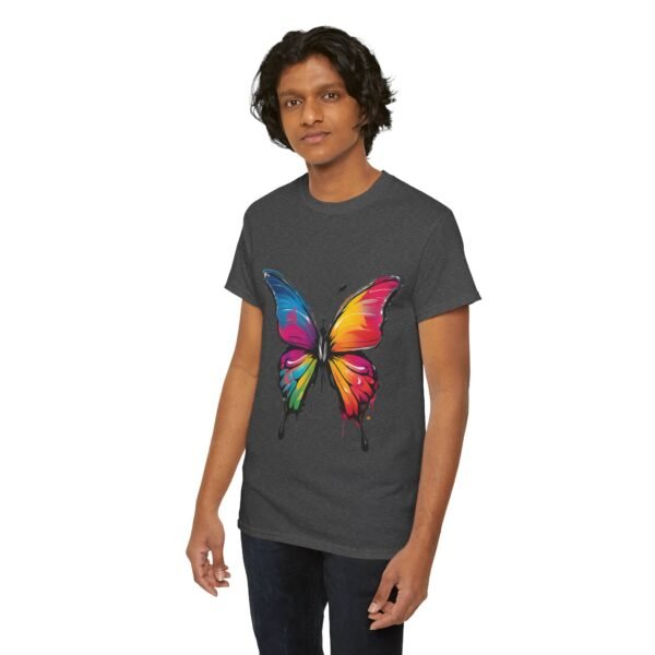Painted butterfly Heavy Cotton Tee, butterfly, bright colors, t-shirts, butterflies - Image 154