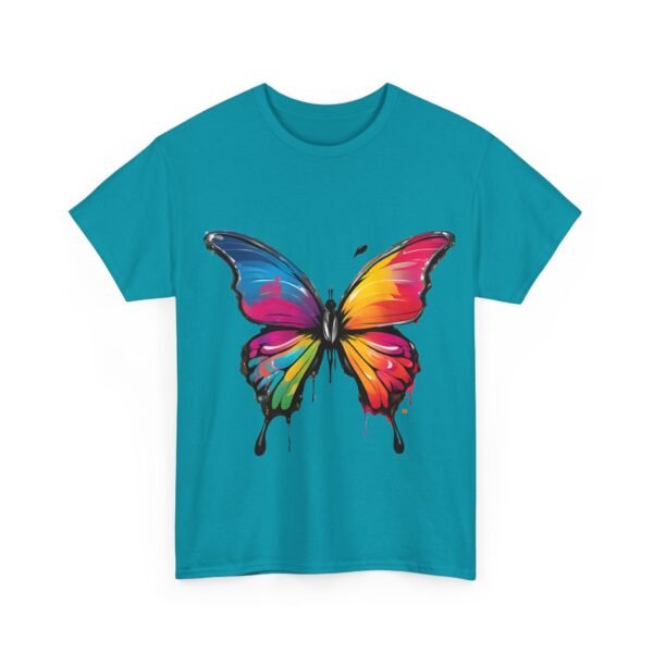 Painted butterfly Heavy Cotton Tee, butterfly, bright colors, t-shirts, butterflies - Image 166
