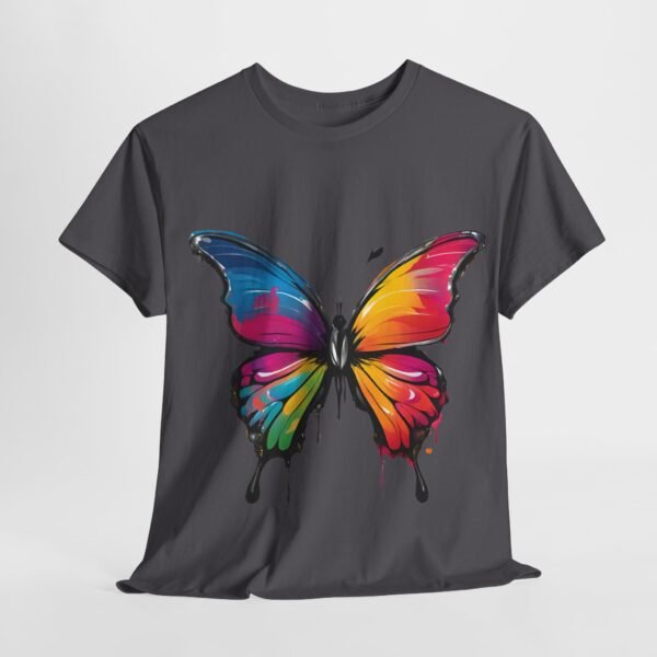 Painted butterfly Heavy Cotton Tee, butterfly, bright colors, t-shirts, butterflies - Image 223
