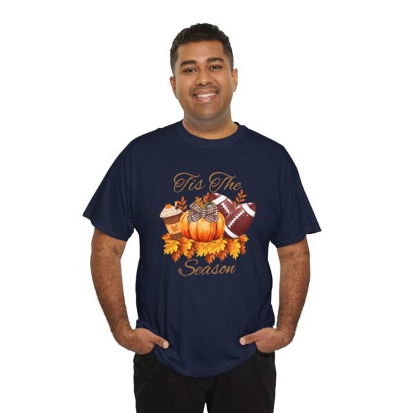 Tis the Season Cotton Tee, football, fall,  pumpkins - Image 109