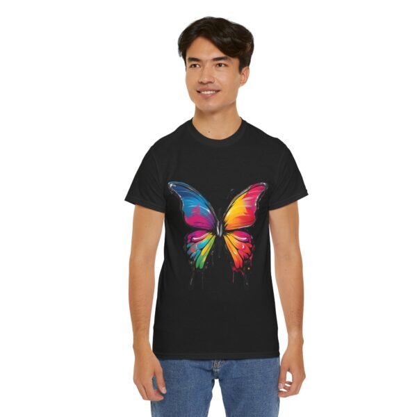 Painted butterfly Heavy Cotton Tee, butterfly, bright colors, t-shirts, butterflies - Image 48