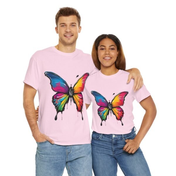 Painted butterfly Heavy Cotton Tee, butterfly, bright colors, t-shirts, butterflies - Image 87