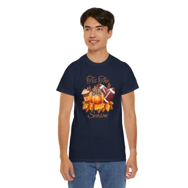 Tis the Season Cotton Tee, football, fall,  pumpkins - Image 113