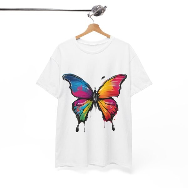 Painted butterfly Heavy Cotton Tee, butterfly, bright colors, t-shirts, butterflies - Image 8