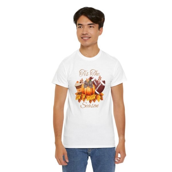 Tis the Season Cotton Tee, football, fall,  pumpkins - Image 21