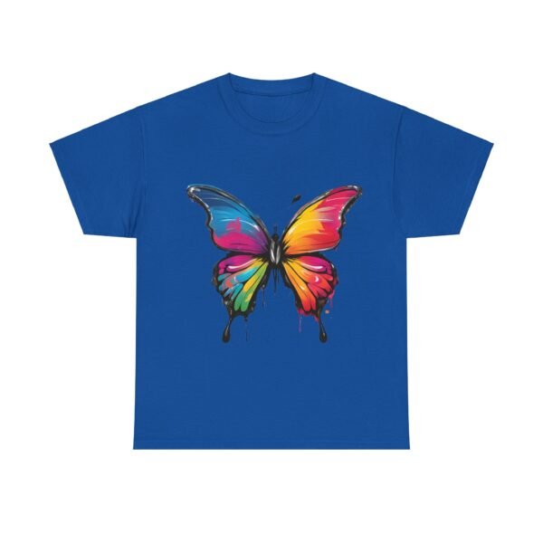 Painted butterfly Heavy Cotton Tee, butterfly, bright colors, t-shirts, butterflies - Image 245