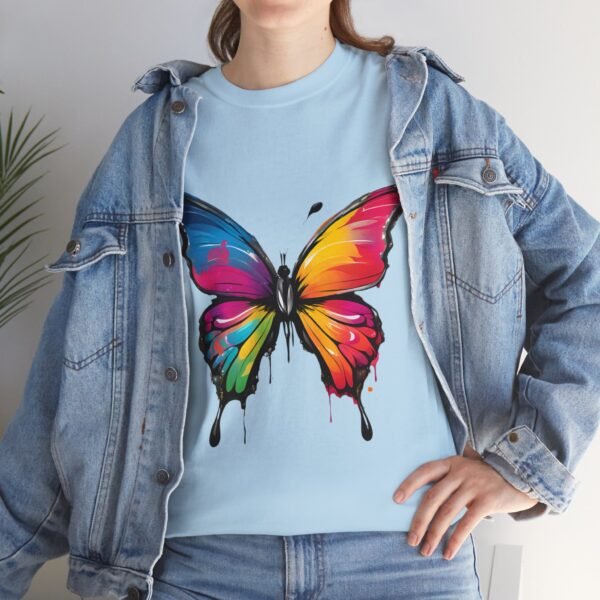 Painted butterfly Heavy Cotton Tee, butterfly, bright colors, t-shirts, butterflies - Image 212