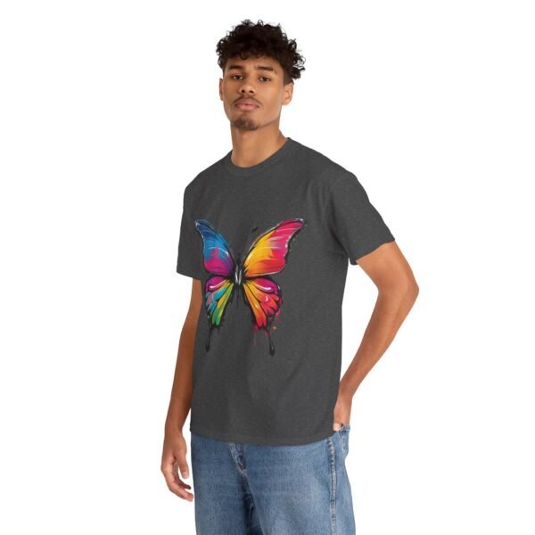 Painted butterfly Heavy Cotton Tee, butterfly, bright colors, t-shirts, butterflies - Image 149