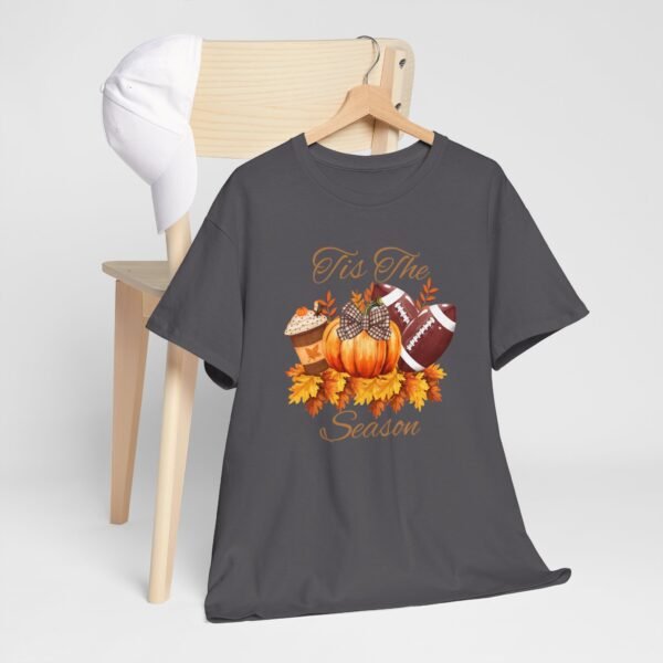 Tis the Season Cotton Tee, football, fall,  pumpkins - Image 73