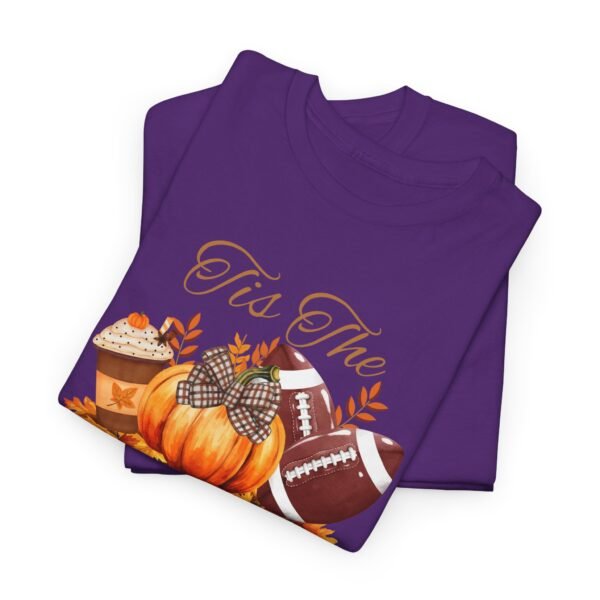 Tis the Season Cotton Tee, football, fall,  pumpkins - Image 124