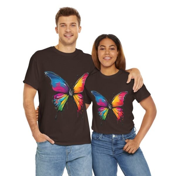 Painted butterfly Heavy Cotton Tee, butterfly, bright colors, t-shirts, butterflies - Image 132