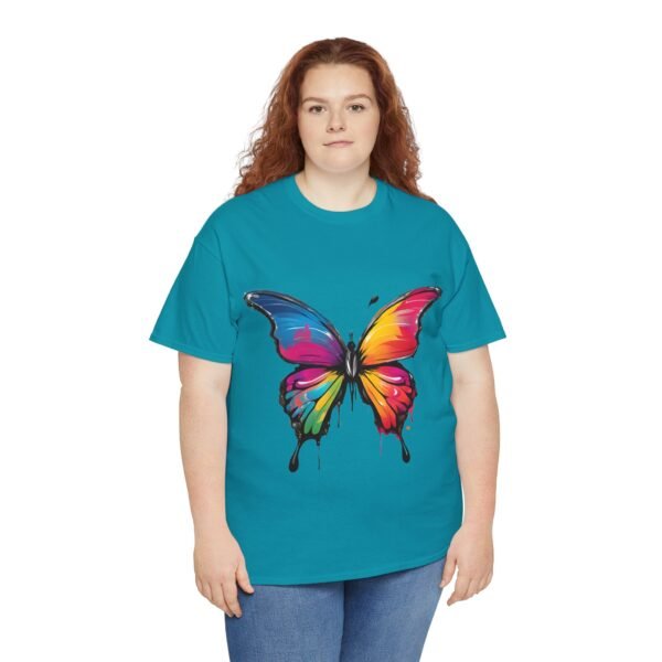 Painted butterfly Heavy Cotton Tee, butterfly, bright colors, t-shirts, butterflies - Image 177