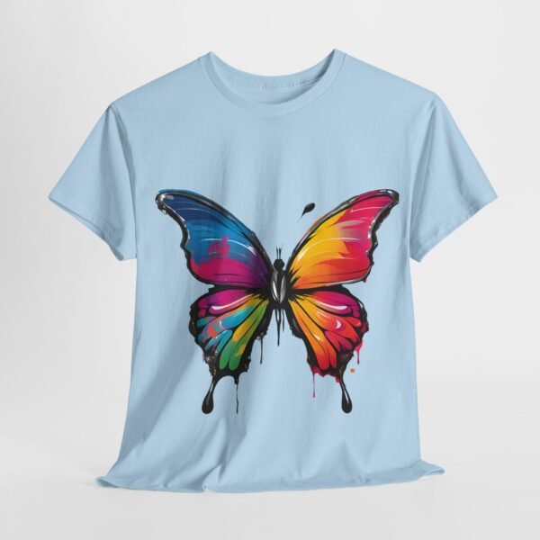 Painted butterfly Heavy Cotton Tee, butterfly, bright colors, t-shirts, butterflies - Image 196