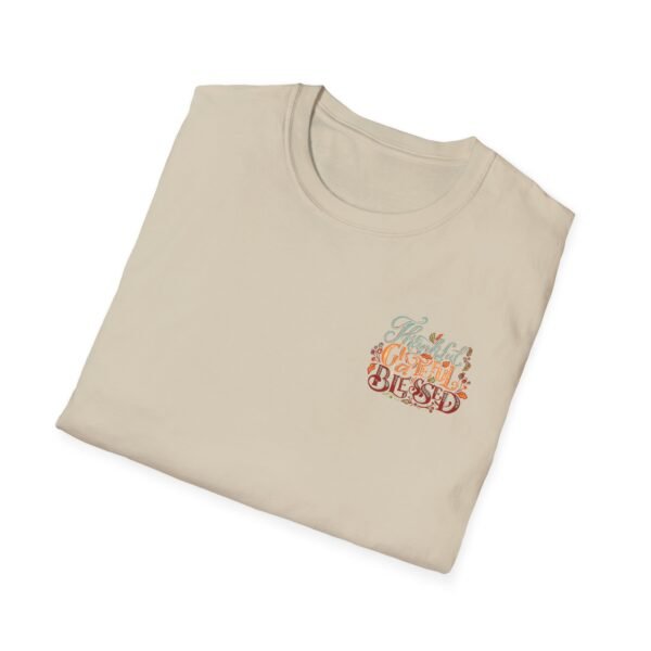 Thankful Grateful and Blessed Softstyle T-Shirt, fall, thankful, pumkins - Image 28