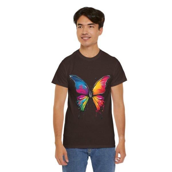 Painted butterfly Heavy Cotton Tee, butterfly, bright colors, t-shirts, butterflies - Image 129