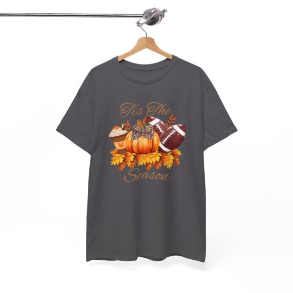 Tis the Season Cotton Tee, football, fall,  pumpkins - Image 72