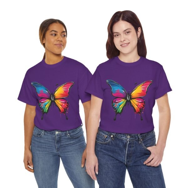 Painted butterfly Heavy Cotton Tee, butterfly, bright colors, t-shirts, butterflies - Image 61