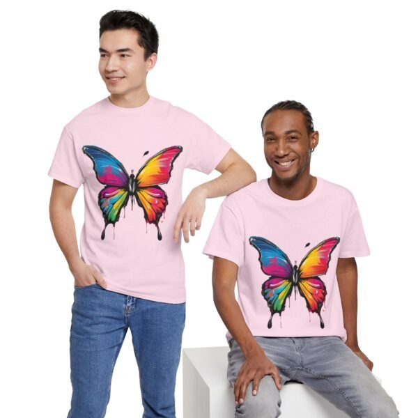 Painted butterfly Heavy Cotton Tee, butterfly, bright colors, t-shirts, butterflies - Image 338